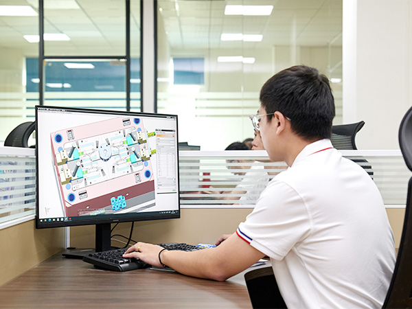 A corner of the R&D center